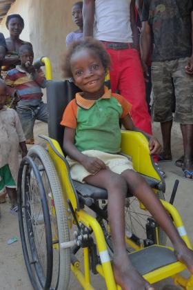 Girl gets ready for school, Sierra Leone
